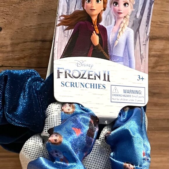 Disney Frozen II Hair Scrunchies Set of 3 For Girls Accessories Ties Anna & Elsa - Picture 6 of 6